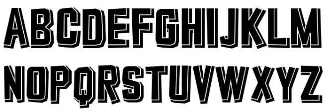 Typo Cut-Out Shadowed Demo フォント 大文字