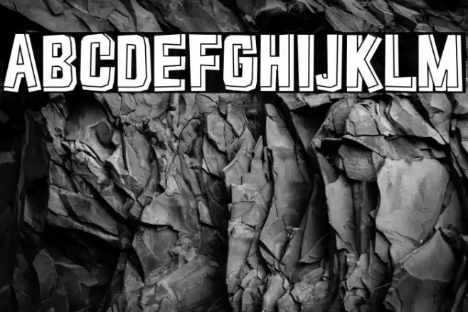 Typo Cut-Out Shadowed Demo フォント examples