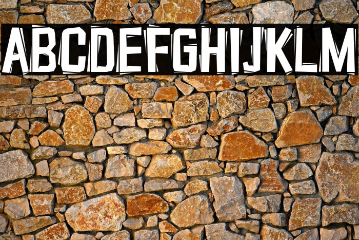 Typo Cut-Out Shaky Demo Font examples