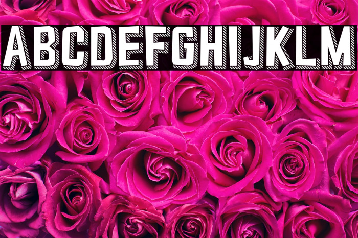 Typo Cut-Out Striped Demo Example 2