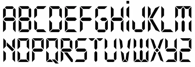 Typo Digit Demo फ़ॉन्ट लोअरकेस