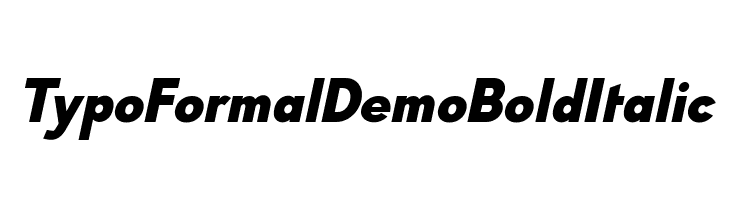 Typo Formal Demo Bold Italic  les polices de caractères gratuit tlcharger
