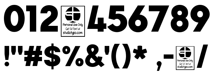 Typo Formal Demo Bold Font OTHER CHARS