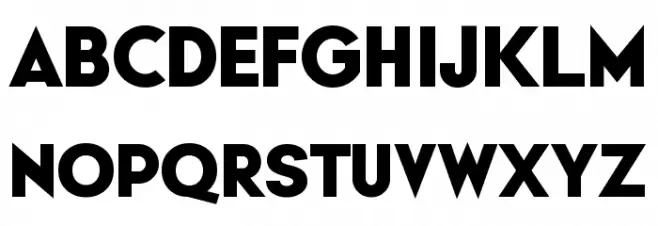 Typo Formal Demo Bold Font Litere mari
