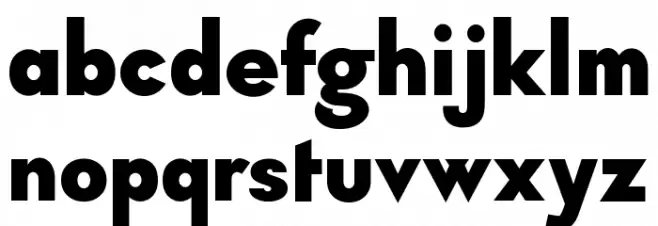 Typo Formal Demo Bold Caratteri MINUSCOLO