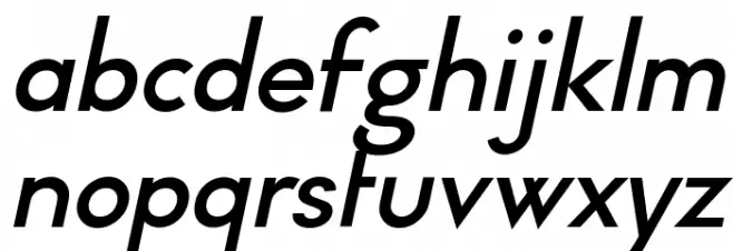 Typo Formal Demo Italic Caratteri MINUSCOLO