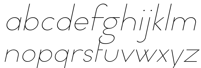 Typo Formal Light Demo Italic Font LOWERCASE