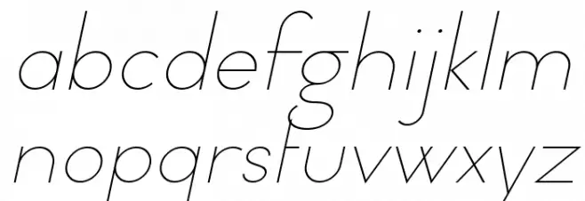 Typo Formal Light Demo Italic Caratteri MINUSCOLO