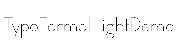 Typo Formal Light Demo  नि: शुल्क फ़ॉन्ट्स डाउनलोड