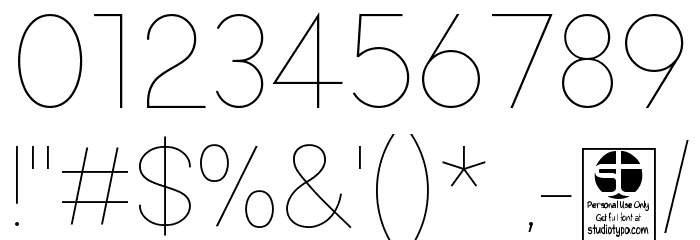 Typo Formal Light Demo Font OTHER CHARS