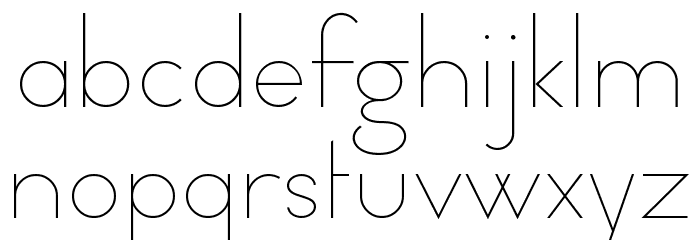 Typo Formal Light Demo Font LOWERCASE