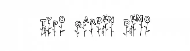 Typo Garden Demo  Free Fonts Download
