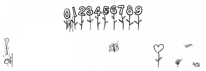 Typo Garden Demo Fonte OUTROS PERSONAGENS