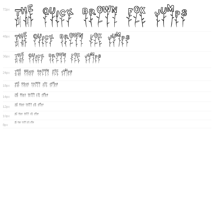 Typo Garden Demo Waterfall