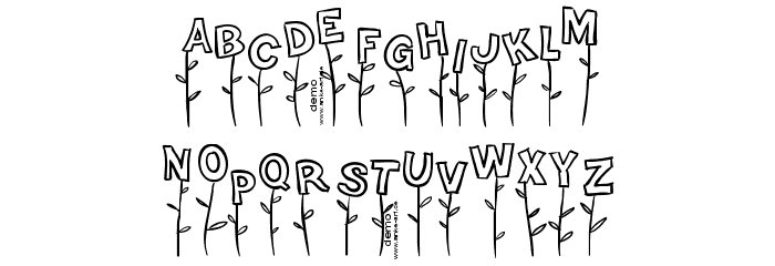 Typo Garden Demo Font LOWERCASE