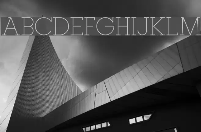 Typo GeoSlab Thin Demo Font examples