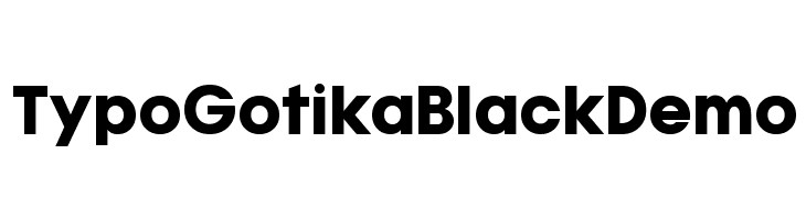 Typo Gotika Black Demo Font