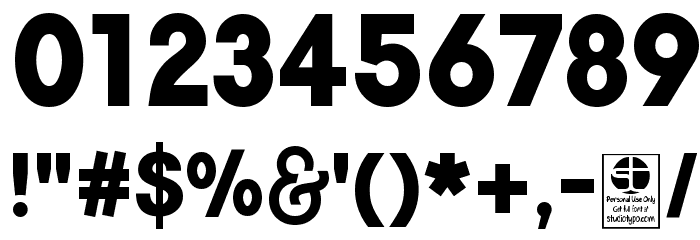Typo Gotika Black Demo Font OTHER CHARS