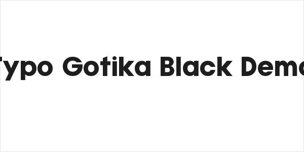 Typo Gotika Black Demo Logo