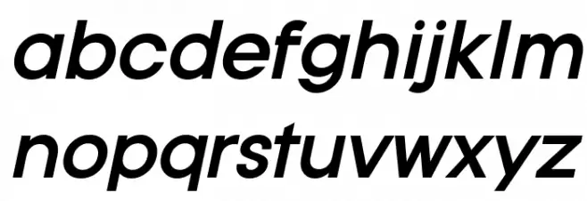 Typo Gotika Demo Bold Italic Schriftart Kleinbuchstaben