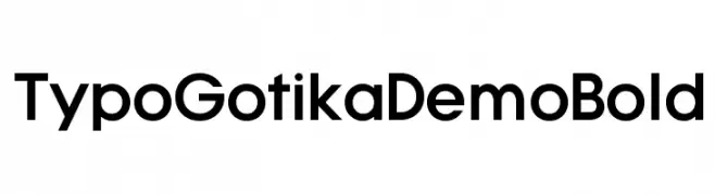 Typo Gotika Demo Bold  Fuentes Gratis Descargar