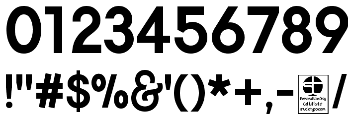 Typo Gotika Demo Bold Font OTHER CHARS