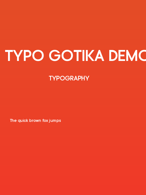 Typo Gotika Demo Bold Poster