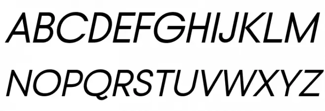 Typo Gotika Demo Italic Schriftart Groß
