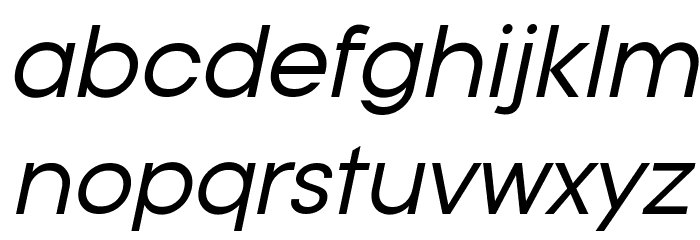 Typo Gotika Demo Italic Font LOWERCASE