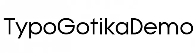 Typo Gotika Demo  Скачать бесплатные шрифты