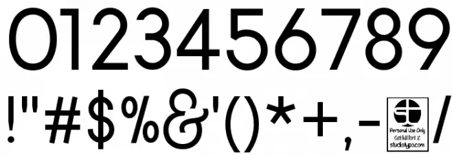 Typo Gotika Demo Font OTHER CHARS