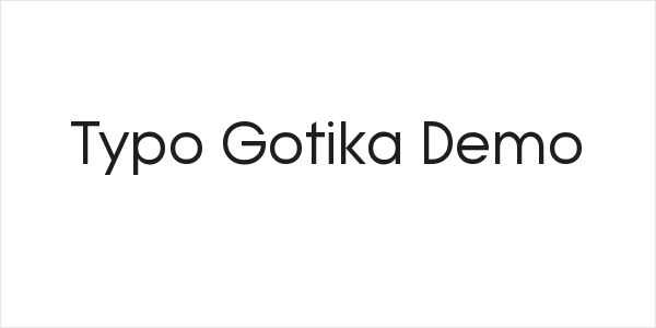 Typo Gotika Demo Logo