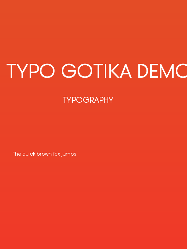 Typo Gotika Demo Poster