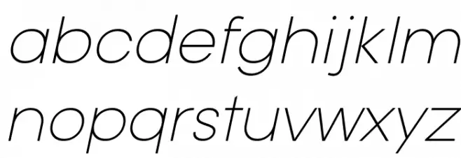 Typo Gotika Light Demo Italic Polices MINUSCULES