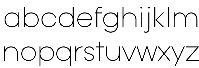 Typo Gotika Light Demo Font LOWERCASE