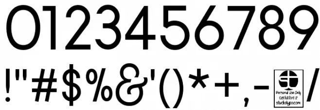 Typo Gotika Small Caps Demo Font OTHER CHARS