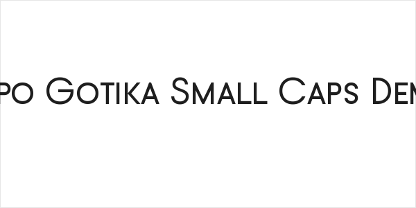 Typo Gotika Small Caps Demo Logo
