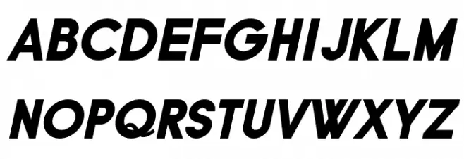 Typo Grotesk Black Italic 字体 大写