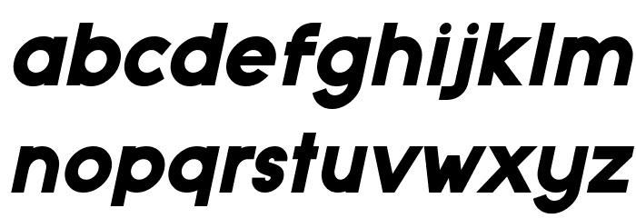 Typo Grotesk Black Italic Font LOWERCASE