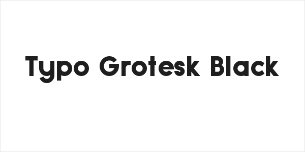 Typo Grotesk Black Logo