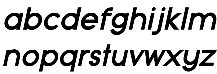 Typo Grotesk Bold Italic Font LOWERCASE
