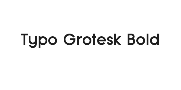 Typo Grotesk Bold Logo