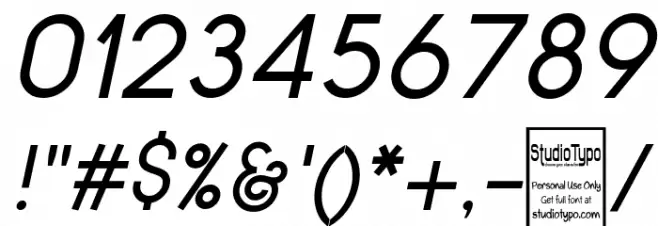 Typo Grotesk Italic Font OTHER CHARS