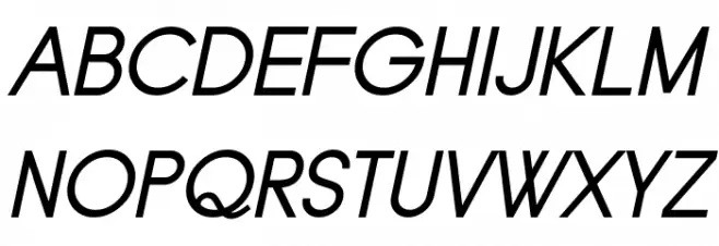 Typo Grotesk Italic Schriftart Groß