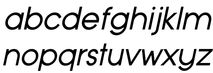 Typo Grotesk Italic Font LOWERCASE