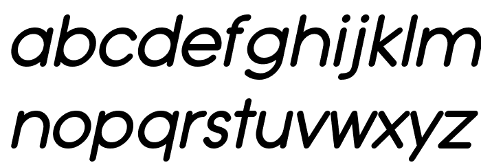 Typo Grotesk Rounded Italic Font LOWERCASE