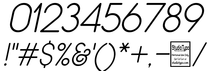 Typo Grotesk Rounded Light Italic Font Alte caractere