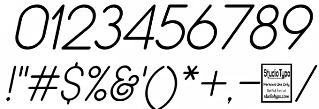 Typo Grotesk Rounded Light Italic