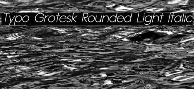Typo Grotesk Rounded Light Italic examples
