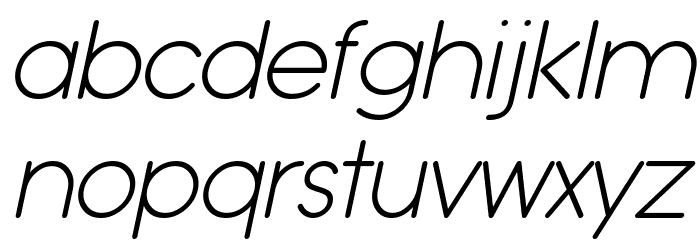 Typo Grotesk Rounded Light Italic Font Litere mici